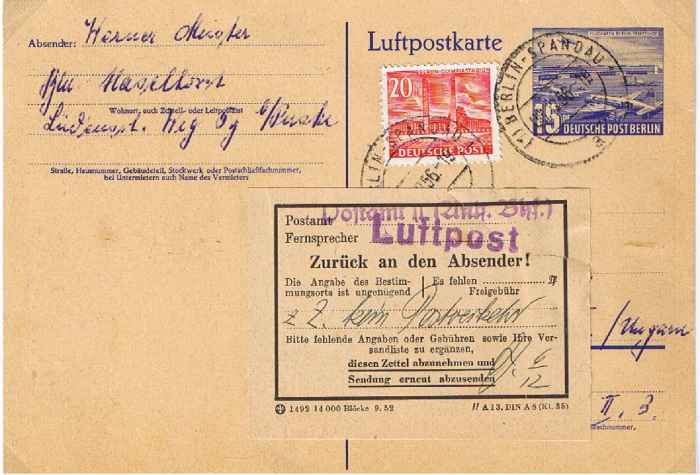Postsperre Ungarn-Aufstand